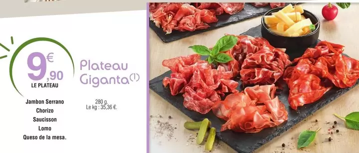 Plateau Giganta offre à 9,9€ sur E.Leclerc