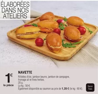 Navette offre à 1€ sur E.Leclerc