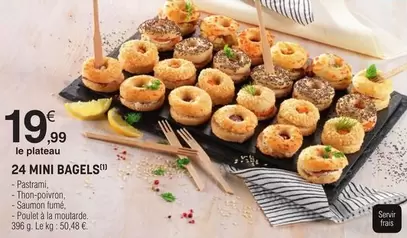 24 Mini Bagels offre à 19,99€ sur E.Leclerc