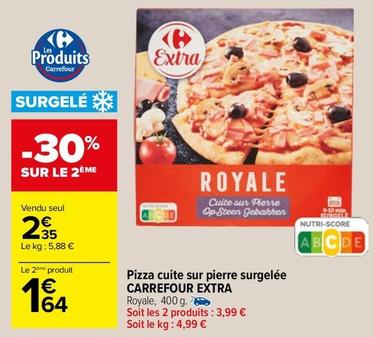 Carrefour - Pizza Cuite Sur Pierre Surgelée Extra offre à 2,35€ sur Carrefour Drive