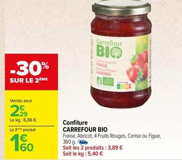 Carrefour - Confiture Bio offre à 2,29€ sur Carrefour Drive