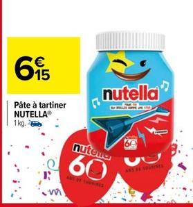Nutella - Pate A Tartiner  offre à 6,15€ sur Carrefour Drive