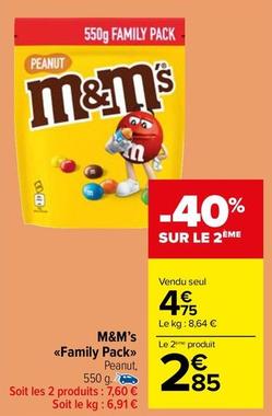 M&m's - Family Pack offre à 4,75€ sur Carrefour Drive