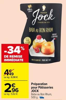 Jock - Préparation Pour Pâtisseries offre à 2,96€ sur Carrefour Drive