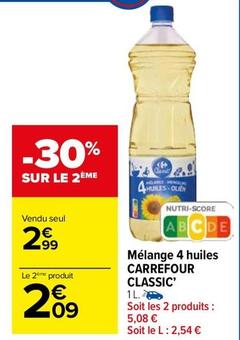 Carrefour - Mélange 4 Huiles Classic offre à 2,99€ sur Carrefour Drive
