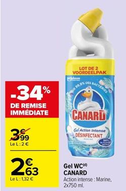 Canard - Gel wc  offre à 2,63€ sur Carrefour Drive
