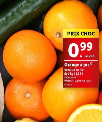Orange À Jus offre à 0,99€ sur Lidl