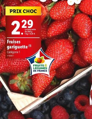 Fraises Gariguette