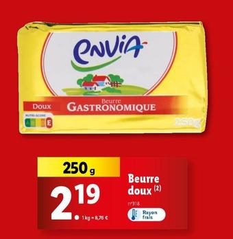 Envia - Beurre Doux offre à 2,19€ sur Lidl