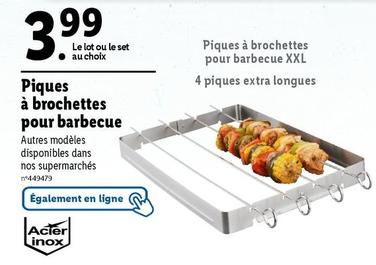 Piques A Brochettes Pour Barbecue  offre à 3,99€ sur Lidl