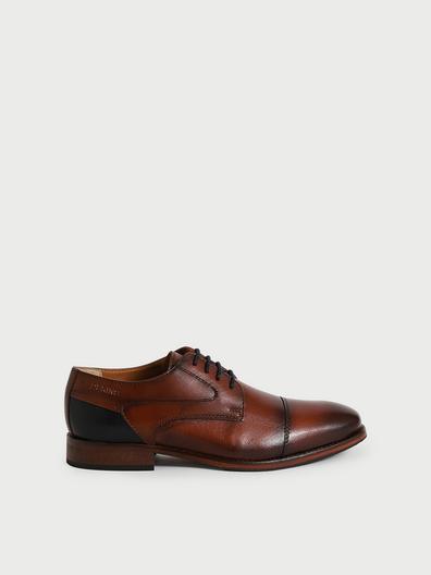 Derby En Cuir De Buffle - Marron offre à 99,9€ sur Devianne