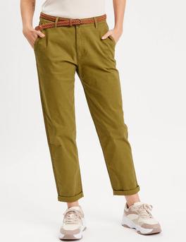 Pantalon chino 7/8ème vert kaki femme offre à 20,99€ sur Vib's