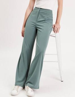 Pantalon large vert foncé femme offre à 25,99€ sur Vib's