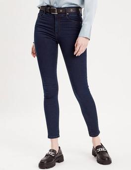 Jeans skinny détails rivets denim blue black femme offre à 39,99€ sur Vib's