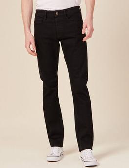 Jeans straight 5 poches denim noir homme offre à 49,99€ sur Vib's