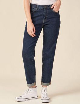 Jeans girlfriend 5 poches denim brut femme offre à 49,99€ sur Vib's