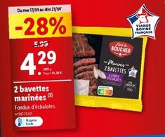 2 Bavettes Marinées