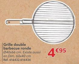Grille Double Barbecue Ronde  offre à 4,95€ sur Gifi