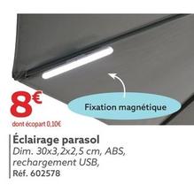 Éclairage Parasol offre à 8€ sur Gifi