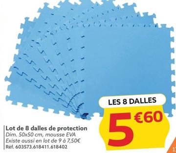 Lot De 8 Dalles De Protection  offre à 5,6€ sur Gifi
