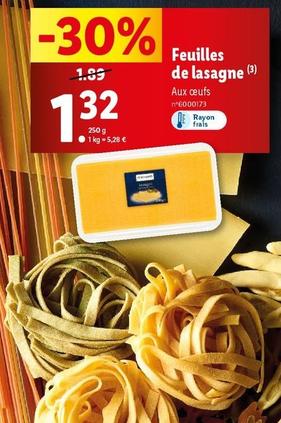 Italiamo - Feuilles De Lasagne offre à 1,32€ sur Lidl