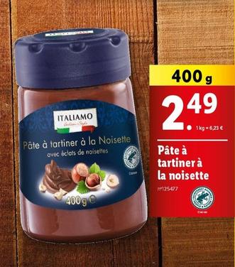 Italiamo - Pâte À Tartiner À La Noisette offre à 2,49€ sur Lidl