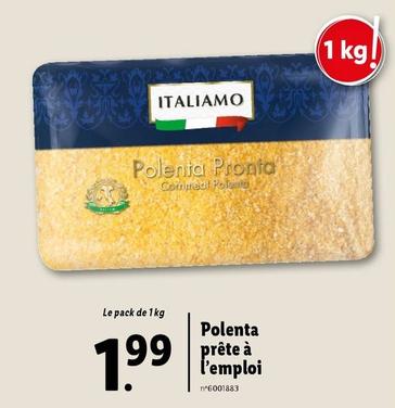 Italiamo - Polenta Prête À L'Emploi offre à 1,99€ sur Lidl