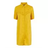 Robe chemise jaune broderie anglaise Femme PIECES offre à 31,99€ sur Degriff'Stock