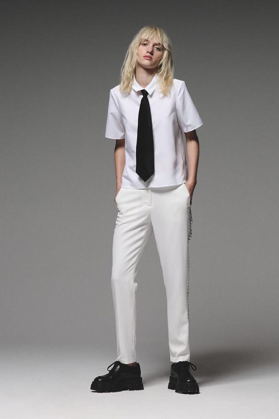 Pantalon Blanc MAUREEN EAGLE offre à 48,3€ sur School Rag