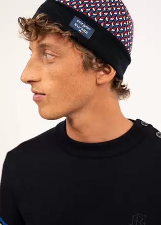 Bonnet jacquard en laine offre à 49€ sur Saint James