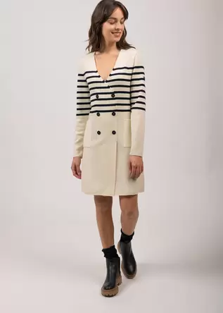 Robe rayée en laine Royale offre à 259€ sur Saint James