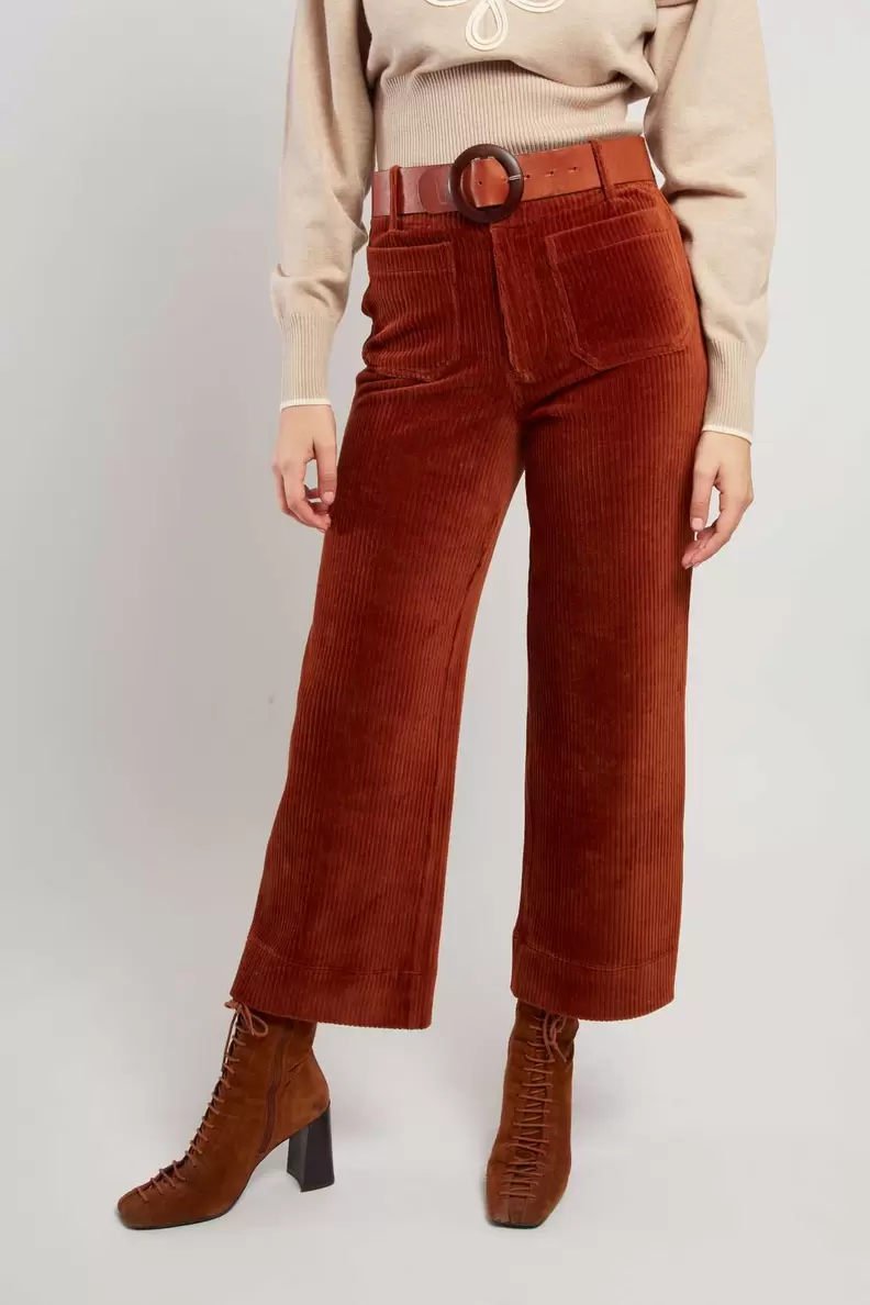 Pantalon ample en velours côtelé RAINBOW offre à 89€ sur René Derhy