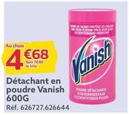 Vanish - Détachant En Poudre offre à 4,68€ sur Gifi
