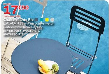 Chaise Pliante Rio offre à 17,9€ sur Gifi