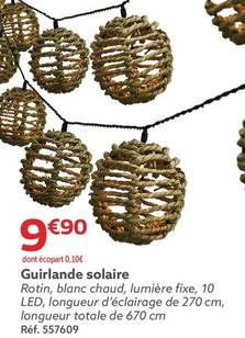 Guirlande Solaire offre à 9,9€ sur Gifi