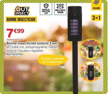 Out Insect - Borne Insecticide Solaire 3 En 1 offre à 7,99€ sur Gifi