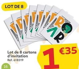 Lot De 8 Cartons D'Invitation offre à 1,35€ sur Gifi
