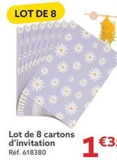 Lot De 8 Cartons D'invitation offre à 1,35€ sur Gifi