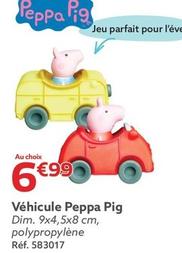 Véhicule Peppa Pig offre à 6,99€ sur Gifi