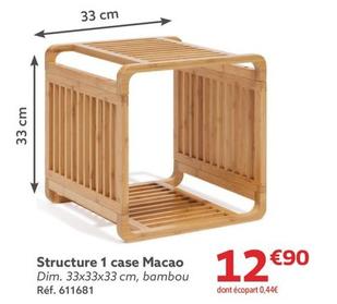 Structure 1 Case Macao offre à 12,9€ sur Gifi