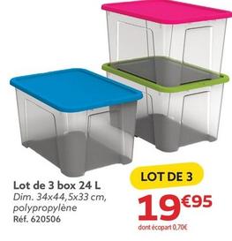 Lot De 3 Box 24 L offre à 19,95€ sur Gifi
