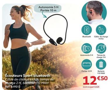 Écouteurs Sport Bluetooth offre à 12,5€ sur Gifi