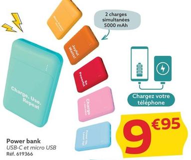 Power Bank offre à 9,95€ sur Gifi