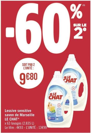 Lessive liquide offre à 13,99€ sur Géant Casino