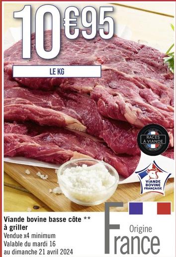 Viande bovine offre à 10,95€ sur Géant Casino