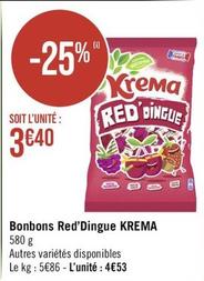 Krema - Bonbons Red'Dingue  offre à 4,53€ sur Géant Casino