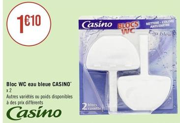 Casino - Bloc Wc Eau Bleue  offre à 1,1€ sur Géant Casino