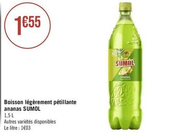 Sumol - Boisson Légèrement Pétillante Ananas offre à 1,55€ sur Géant Casino