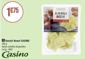 Casino - Ravioli Boeuf  offre à 1,75€ sur Géant Casino