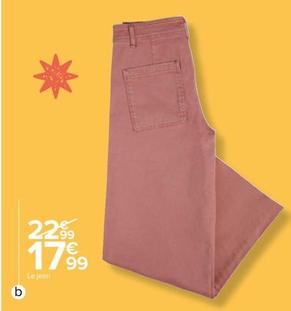 Tex - Jean Large Femme offre à 17,99€ sur Carrefour Express